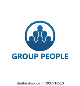 Diseño de la plantilla de logotipo de personas de grupo