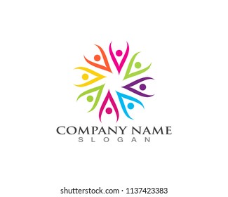 Group people logos symbols template