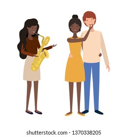 group of people with musical instrument