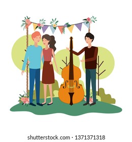 group of people with musical instrument