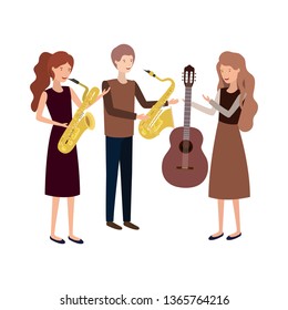 group of people with musical instruments