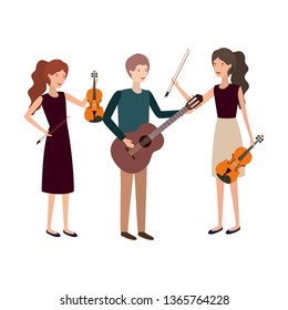 group of people with musical instruments