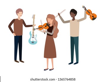 group of people with musical instruments