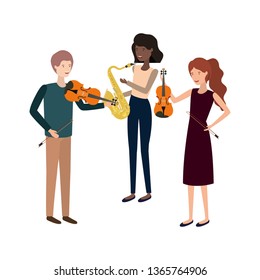 group of people with musical instruments