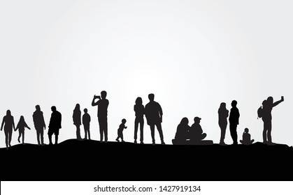 Group of people in nature .