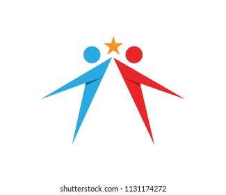 group people network and social design template.
