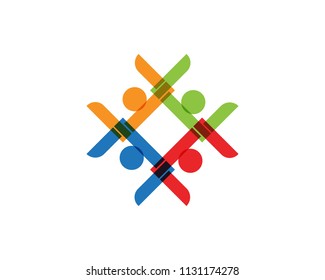 group people network and social design template.
