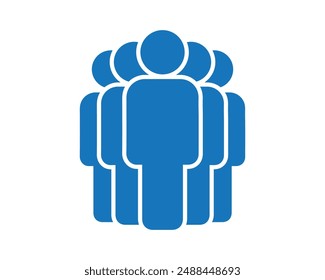 Grupo de personas pictograma icono Vector. Humano, persona, persona, comunicación, pictograma, signo, conjunto, símbolo, equipo. Se puede utilizar para infografía, Anuncio, Diseño web. Vector aislado sobre fondo blanco. 
