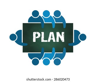 Group of People Planning