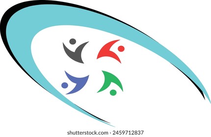 Group of people playing with a ball, ideal for sports and recreation concepts in advertising, websites, and social media campaigns.