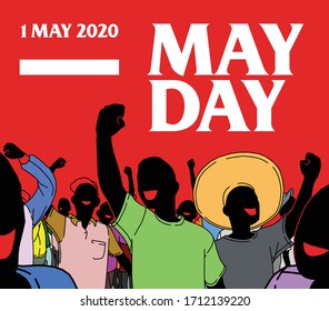 a group of people raise their hands