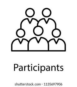 
Group of people represented by avatars showing concept of business team
