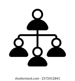 A group of people representing organizational hierarchy