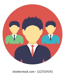 Group of people representing team and users