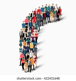 group  people  shape letter R vector