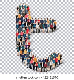 group  people  shape letter T vector Transparency