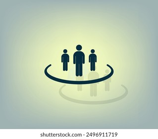 Group of people sign icon