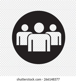 Group people sign icon