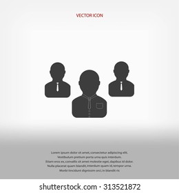 Group of people sign icon
