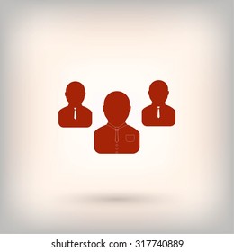 Group of people sign icon