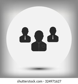Group of people sign icon