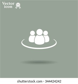 Group of people sign icon