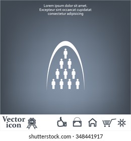 Group of people sign icon