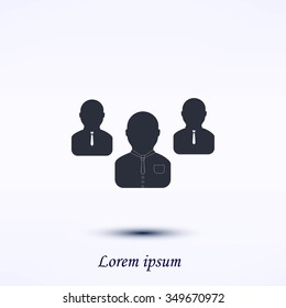 Group of people sign icon