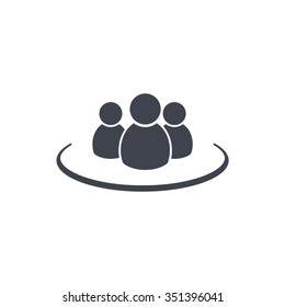 Group of people sign icon