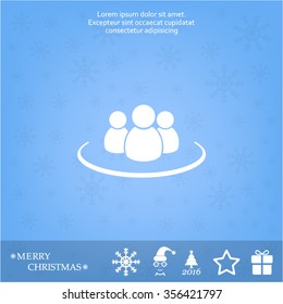 Group of people sign icon