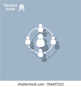 Group of people sign icon
