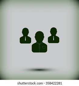 Group of people sign icon