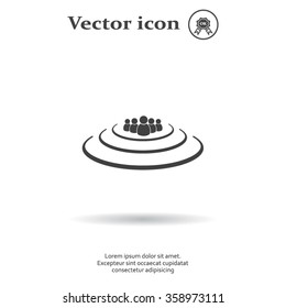 Group of people sign icon