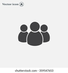 Group of people sign icon