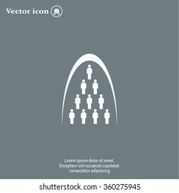 Group of people sign icon