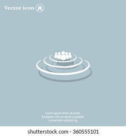 Group of people sign icon