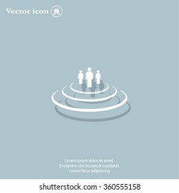 Group of people sign icon