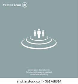 Group of people sign icon