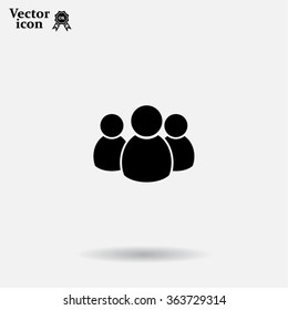 Group of people sign icon