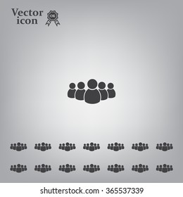 Group of people sign icon
