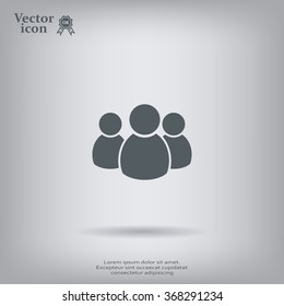 Group of people sign icon