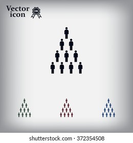 Group of people sign icon