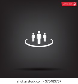 Group of people sign icon