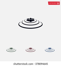 Group of people sign icon