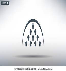 Group of people sign icon