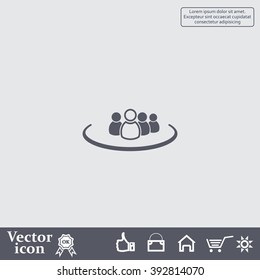Group of people sign icon