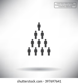 Group of people sign icon