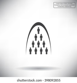 Group of people sign icon
