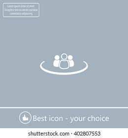 Group of people sign icon