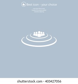 Group of people sign icon